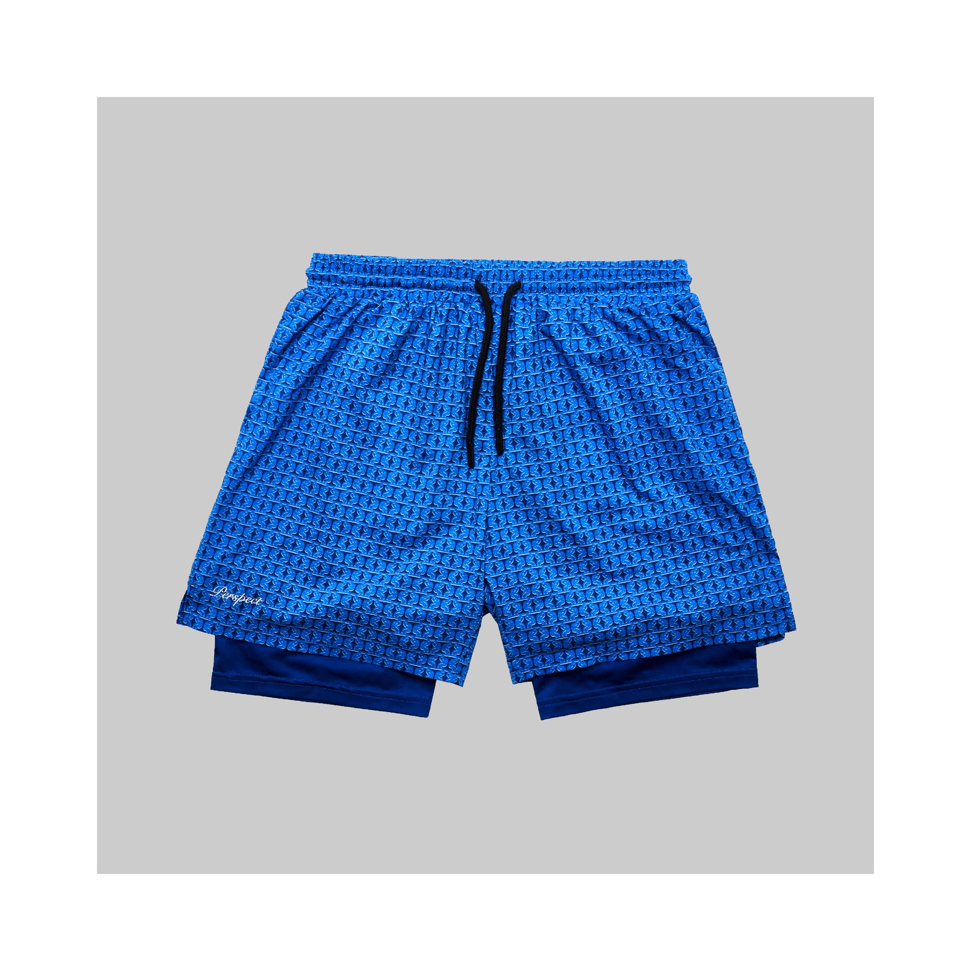 WaferStretch™️ Training Shorts | Sapphire Monogram