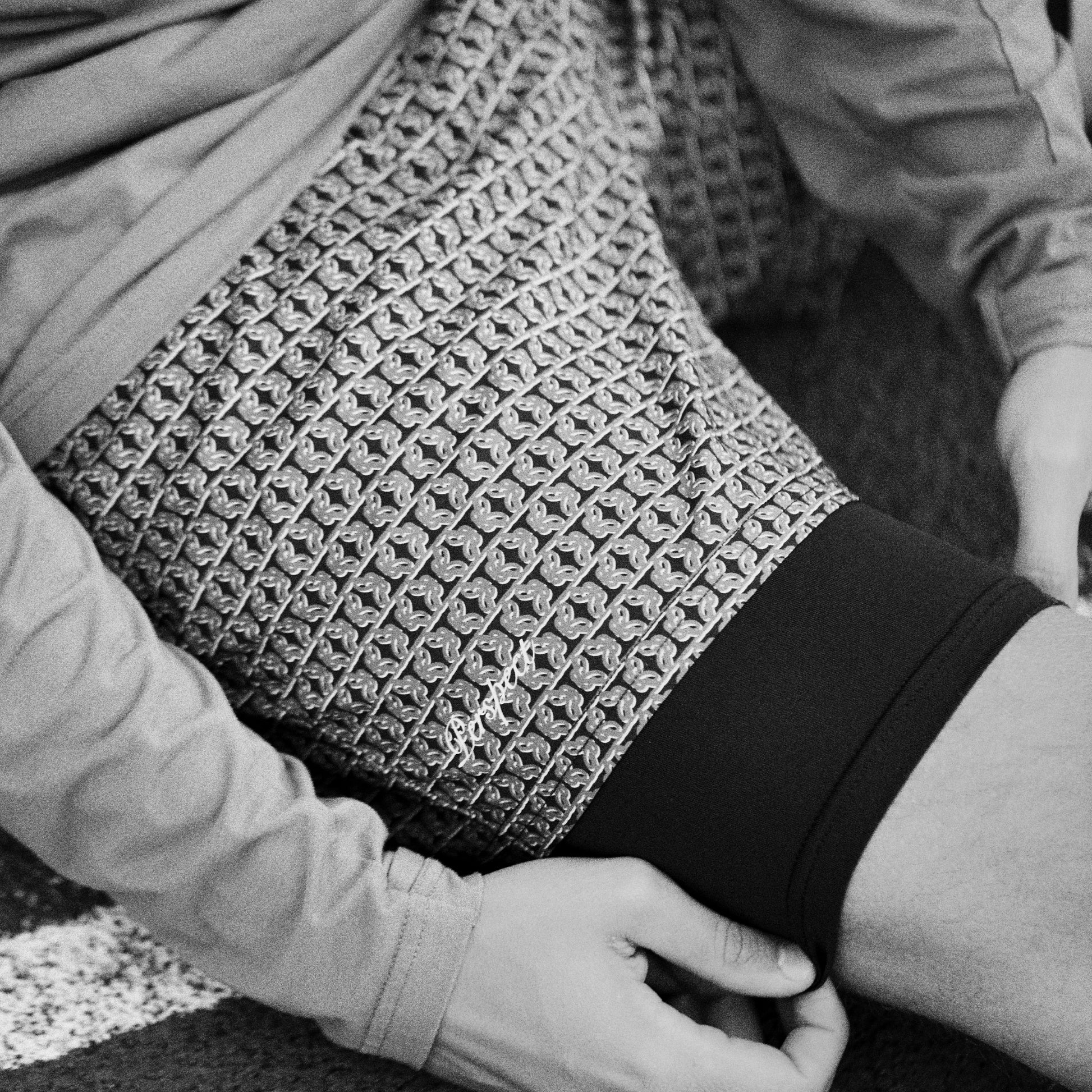 WaferStretch™️ Training Shorts | Anthracite Monogram