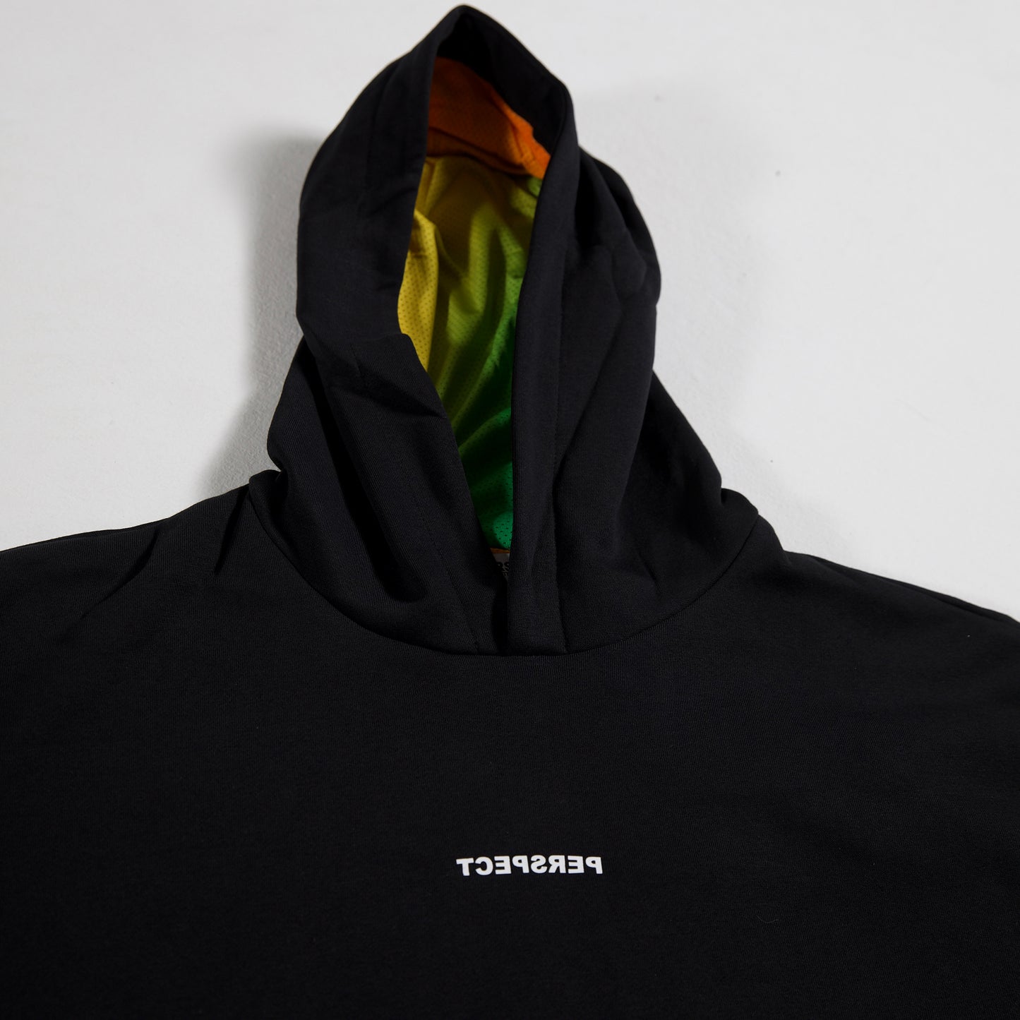 Fitted Mesh-Lined Hoodie