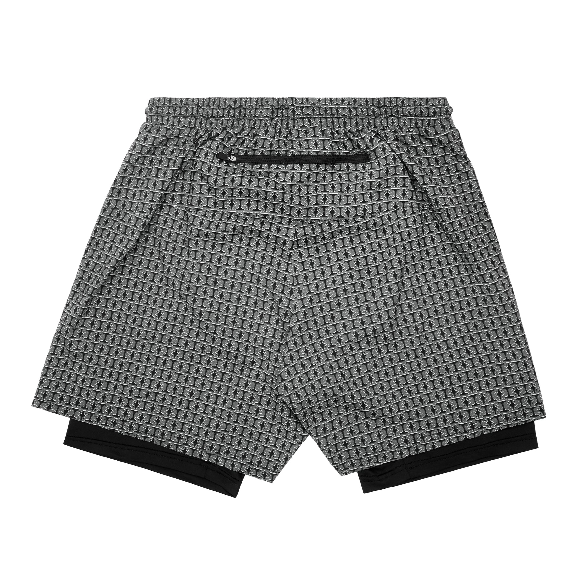 WaferStretch™️ Training Shorts | Anthracite Monogram